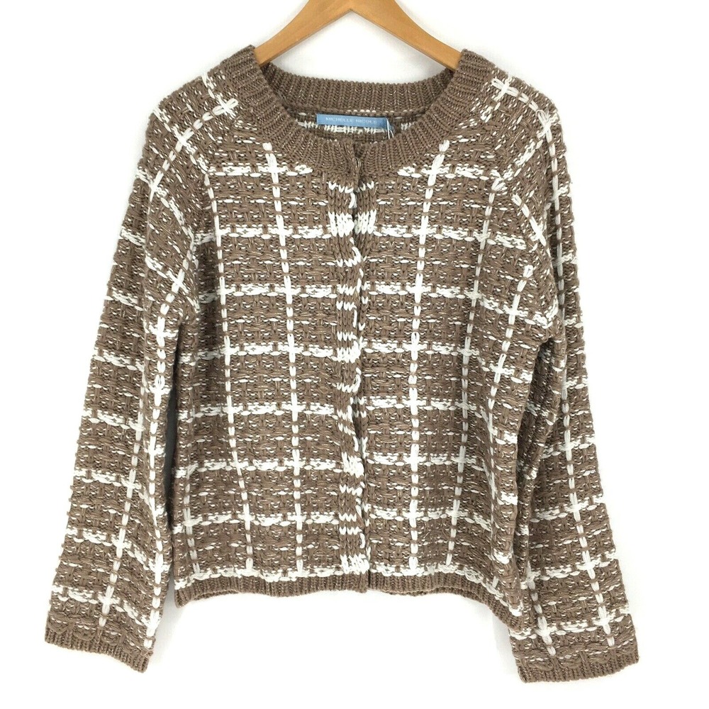 Michelle Nicole Cardigan Womens Sweater Academia Preppy Size Medium